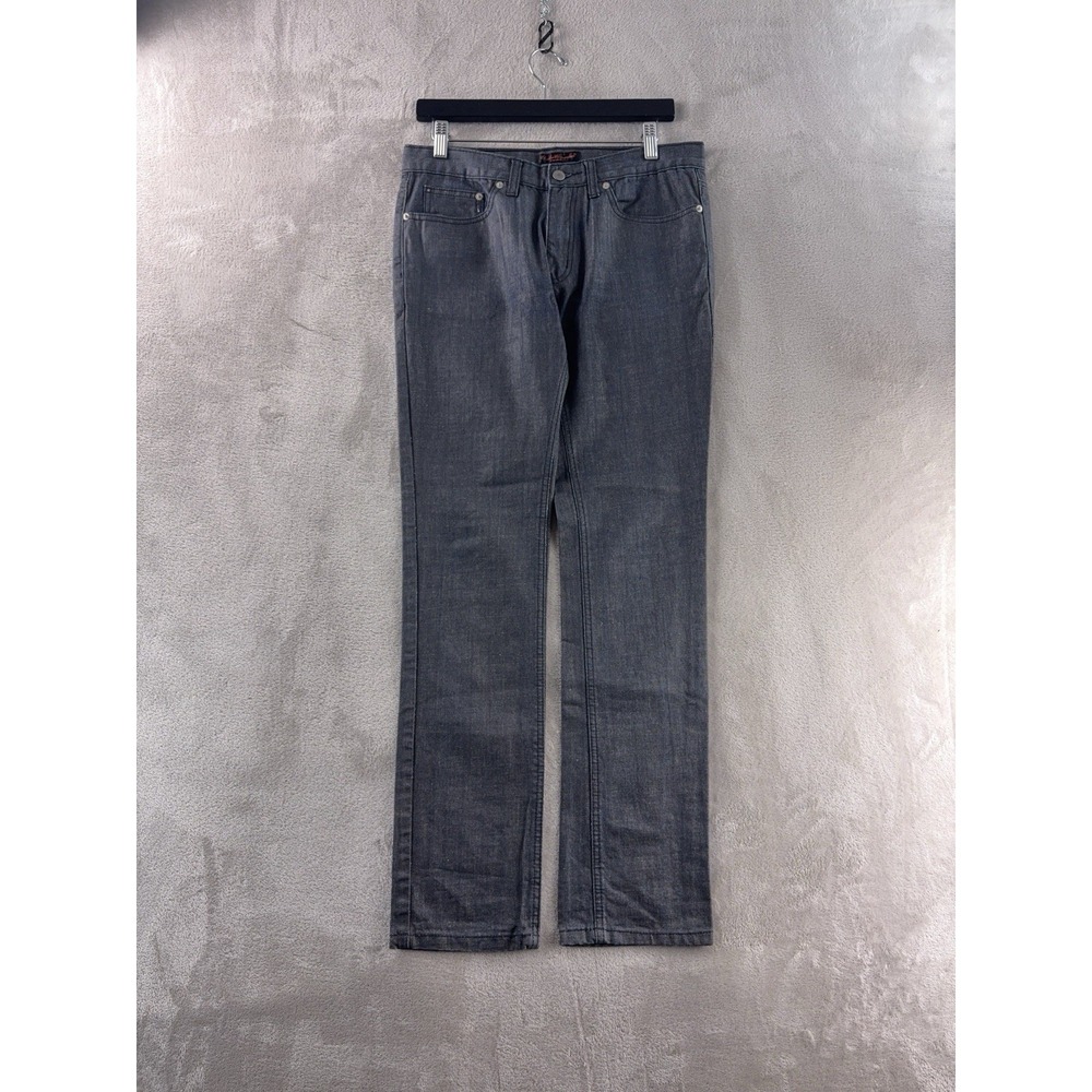 Undercover For Rebels Jeans Mens Size 32x31 Gray Slim Straight Denim Designer